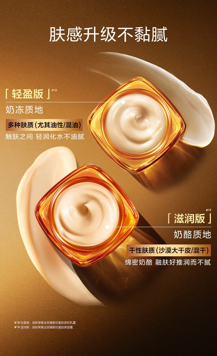 欧莱雅   L'OREAL第二代小蜜罐花蜜胶原面霜滋润保湿玻色因乳液面霜女士护肤品礼物 【新升级】滋润小蜜罐30ml