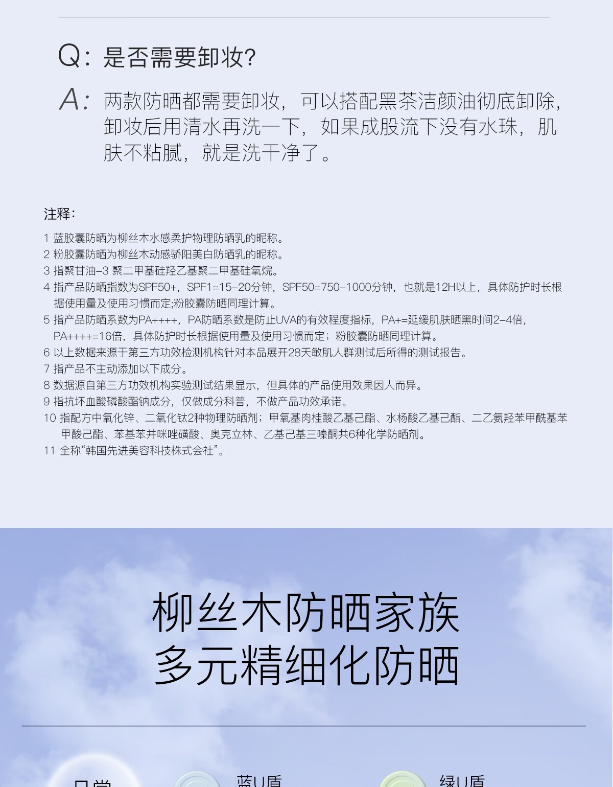 柳丝木（Ositree）胶囊防晒霜乳SPF50+女清爽脸部军训户外物理隔离防水情人节礼物 【粉胶囊】美白防晒60g