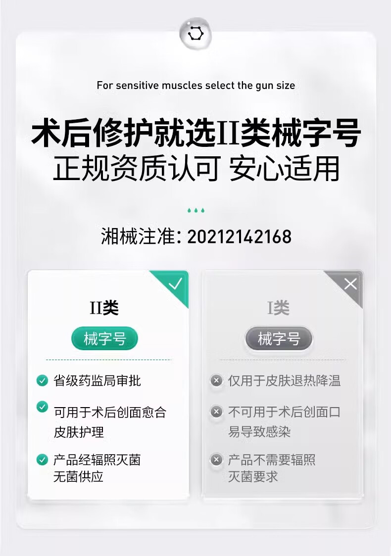 彼时花火人源三型胶原蛋白湿敷料面膜型补水术后修复贴提亮肤色旗舰正 1盒装
