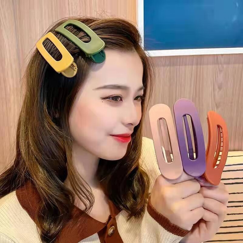 南暖美妆护肤其他美妆工具超大发夹网红可爱碎发刘海顶夹侧边夹洗脸夹 3个大夹【糖果色随机】