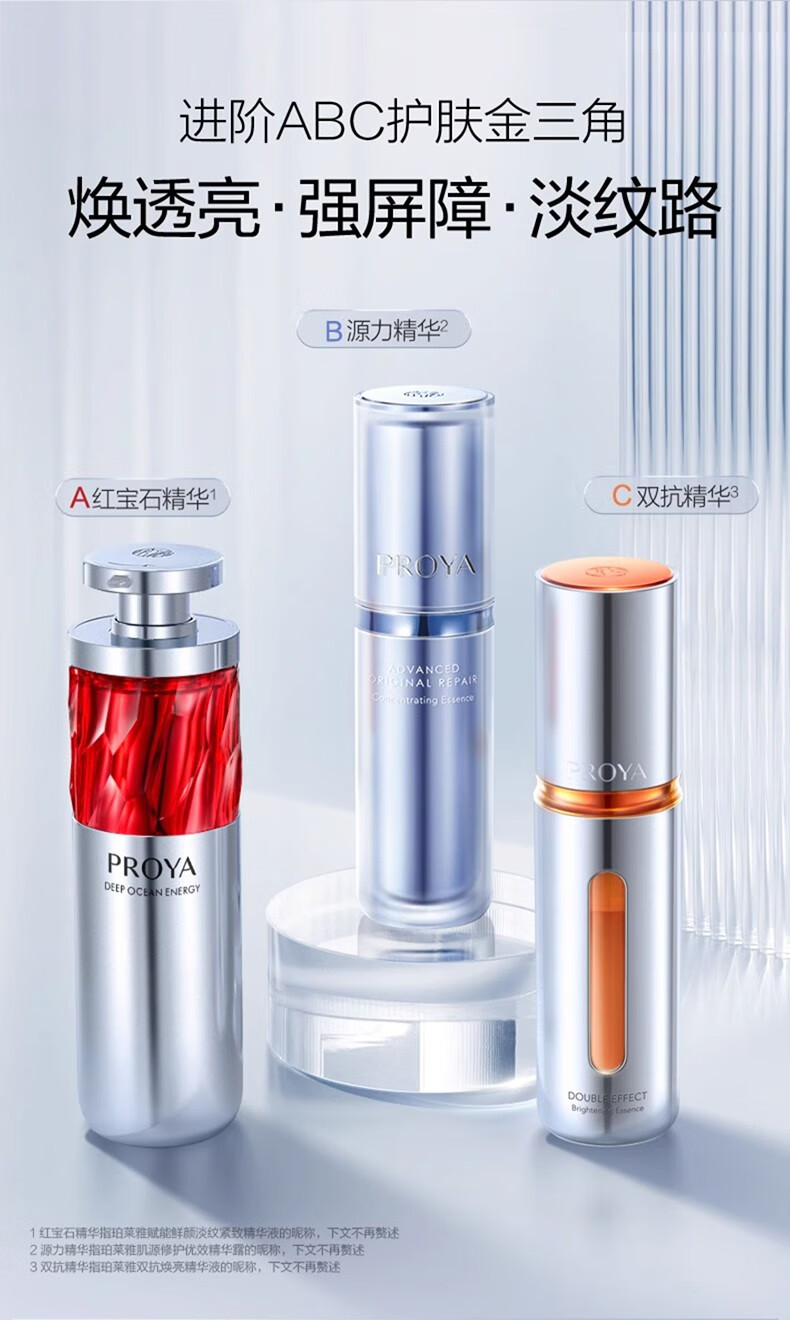 珀莱雅（PROYA）早c晚a套装红宝石双抗源力精华液提拉紧致淡纹抗皱保湿护肤品礼盒 【源力精华】30ml