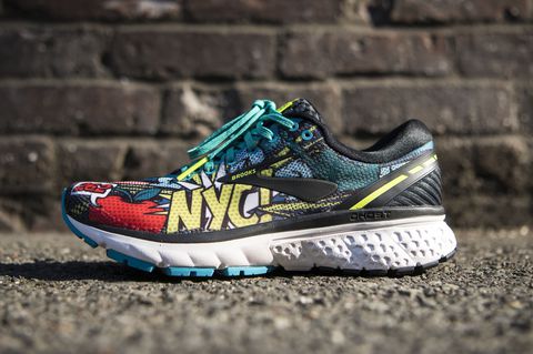 brooks women's nyc pop art ghost 11 running shoes