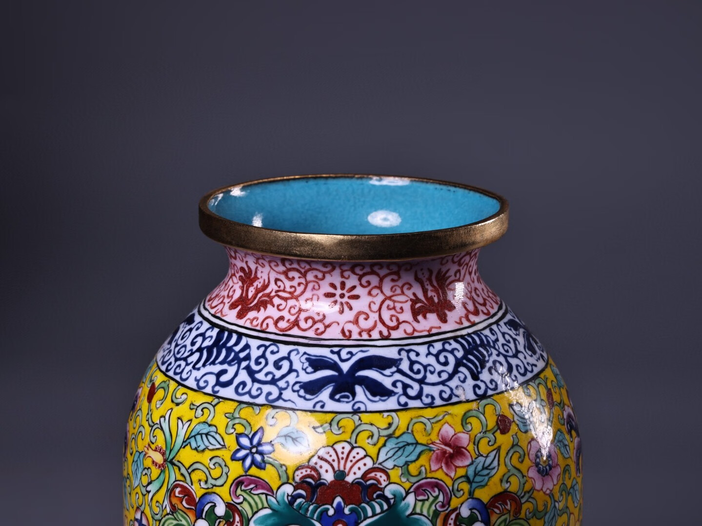 九谷焼 ヴィンテージ双耳花詰花瓶 壺 光峰作 - メルカリ