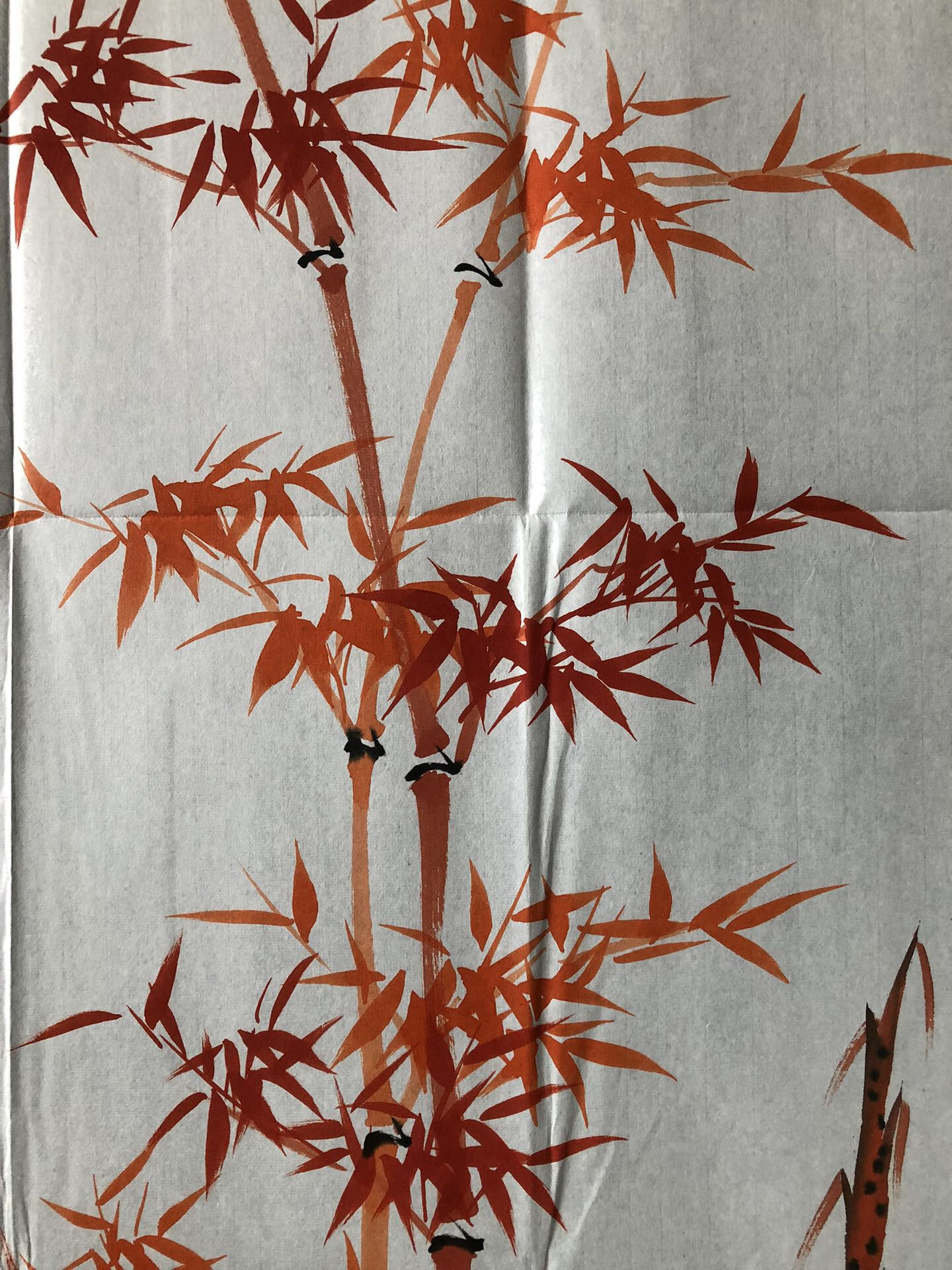 启功】竹子，三尺画芯纯手绘作品编号为YSP12-653－京东司法拍卖