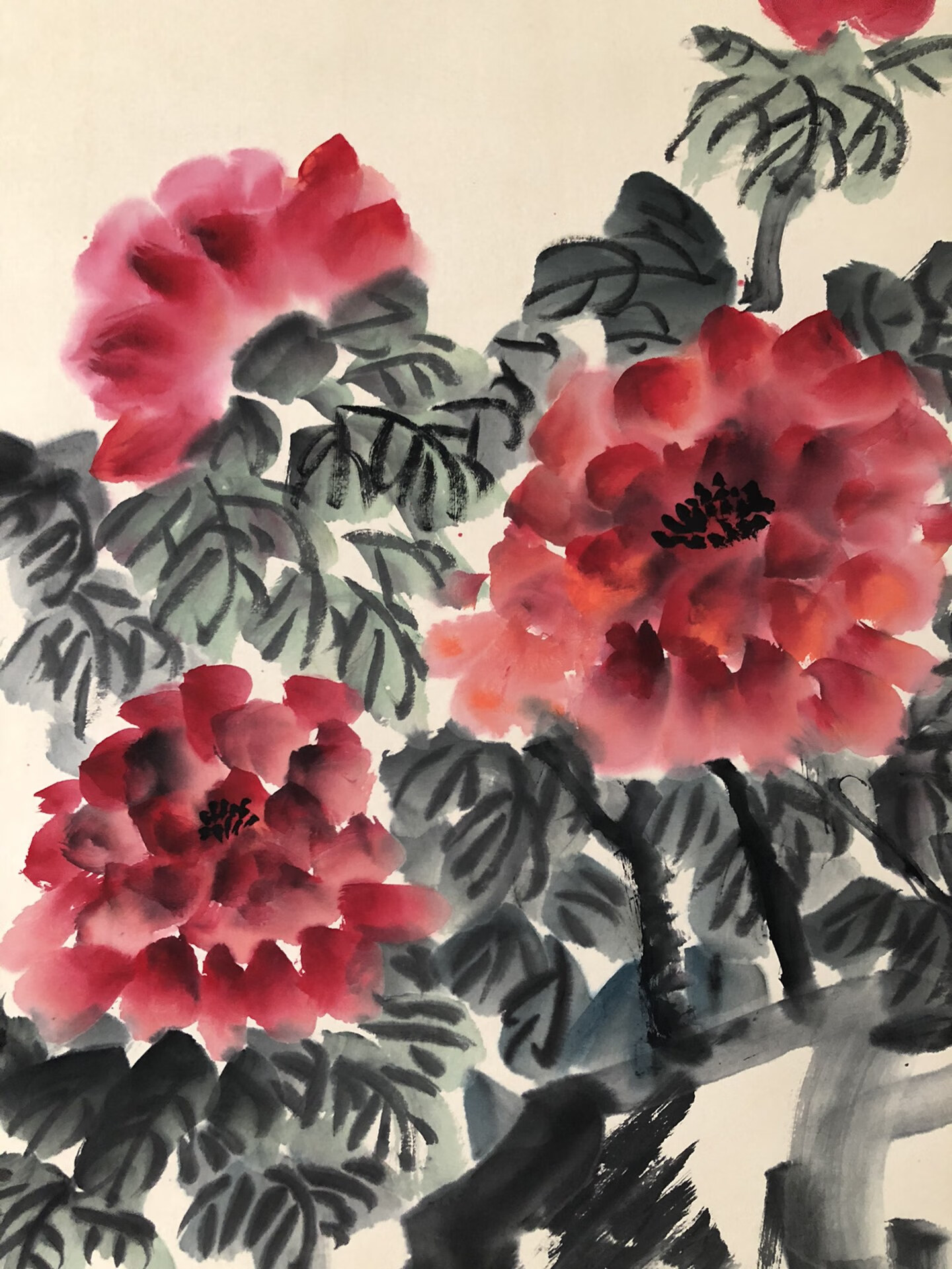 吳昌碩花卉圖 吳昌碩雙色梅花| Wu Changshuo, Plum Blossoms | Fine Chinese