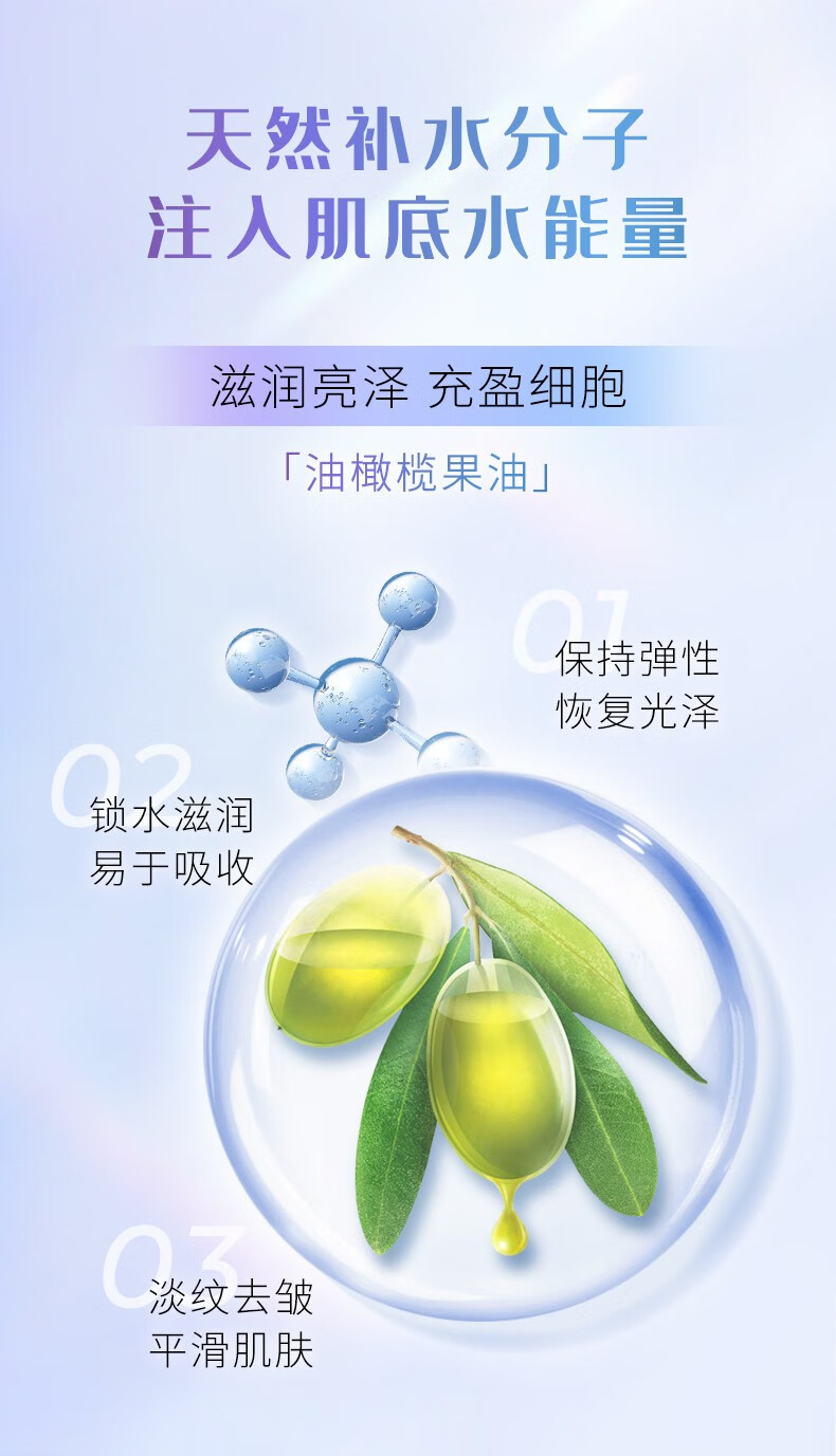 贝佳斯（BORGHESE）乳液女保湿补水有弹性矿物水漾润肤剂滋润乳50ml 水漾润肤剂50ml