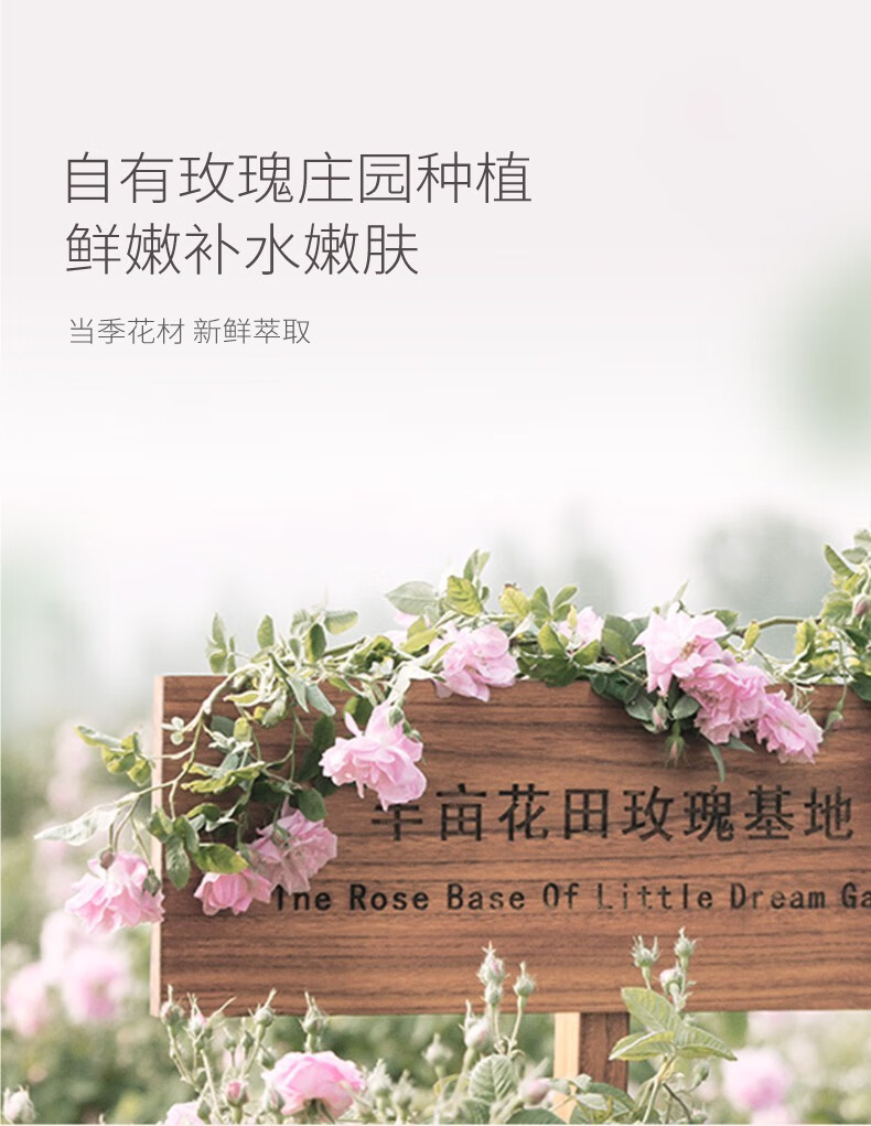 半亩花田（Little Dream Garden）半亩花田玫瑰纯露补水保湿爽肤水琐水花苞水纯露湿敷化妆水女护肤 玫瑰纯露250ml*1瓶