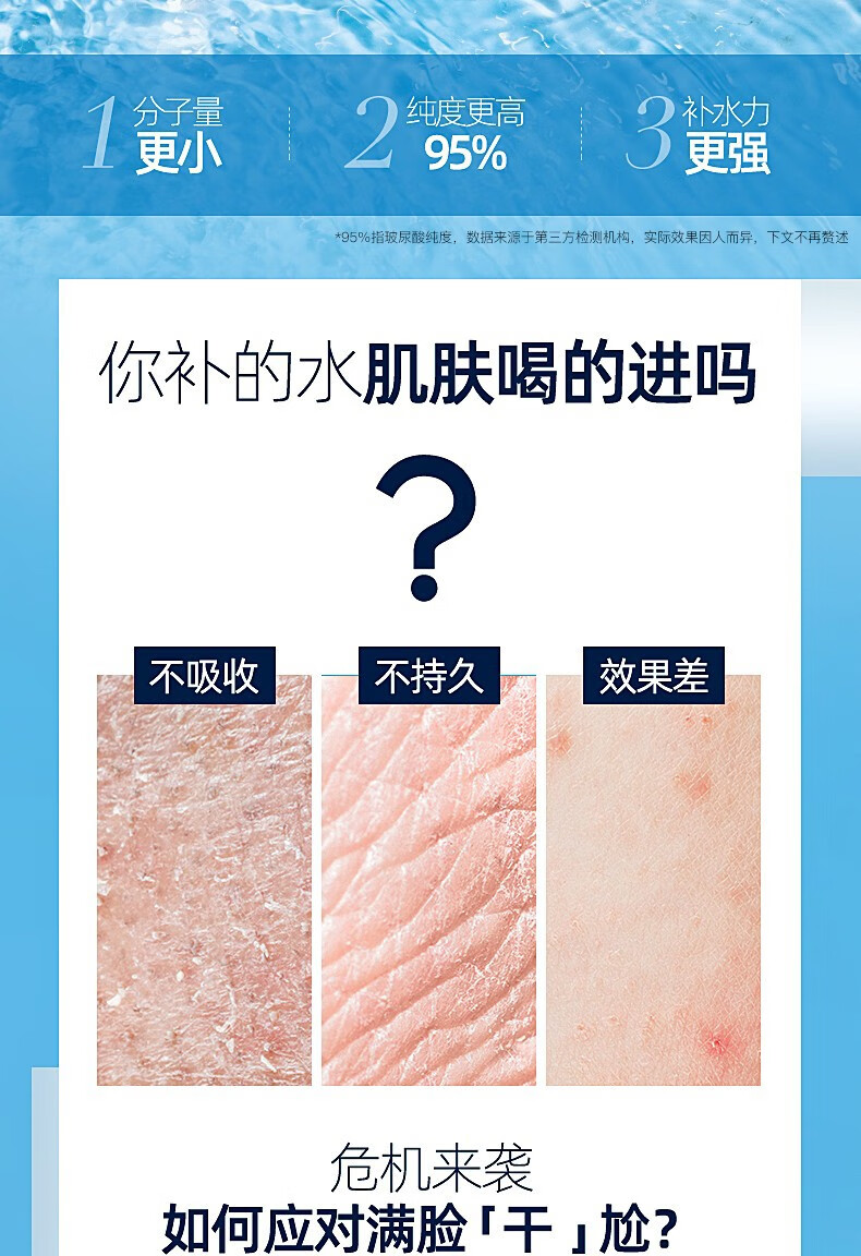 高姿护肤品套装送女友玻尿酸肌活水嫩深层补水保湿温和 玻尿酸五件套+积雪草涂抹面膜
