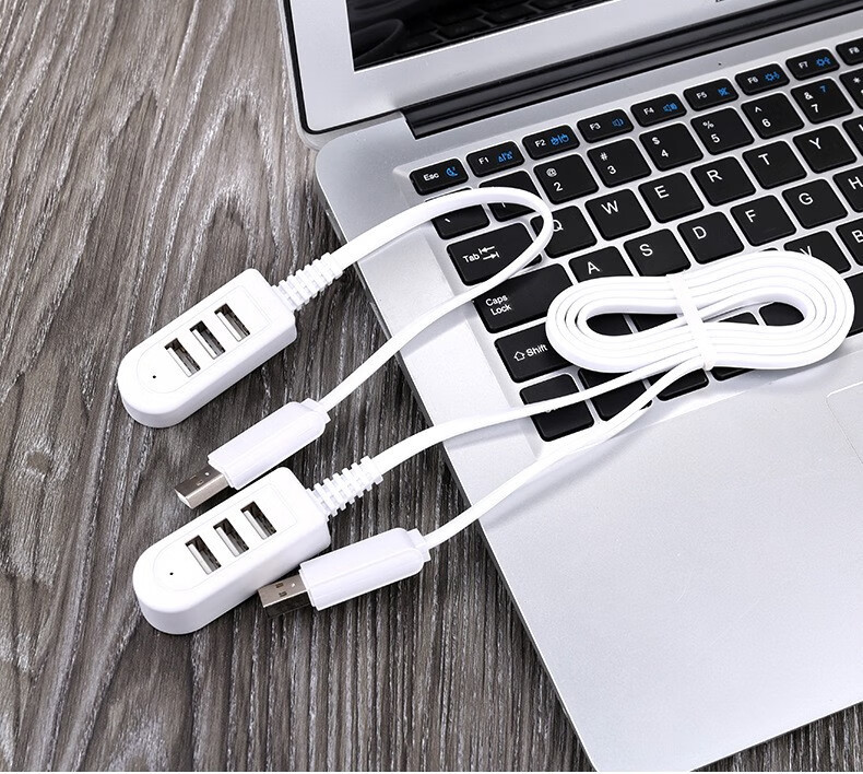 驰顾 USB2.0分线器高速3口数据线USB供电线 笔记本电脑一拖三多接口转换器接头延长线带  USB分线器【一分三】1.2米