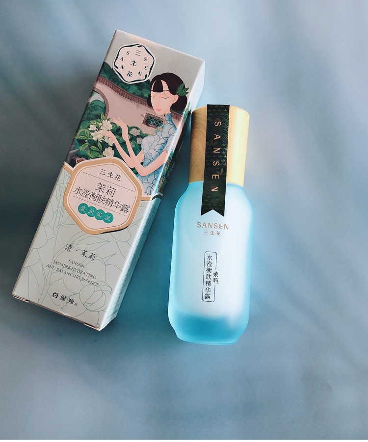百雀羚（PECHOIN） 三生花茉莉水滢精华液 精华露补水保湿 茉莉精华液30ml*3