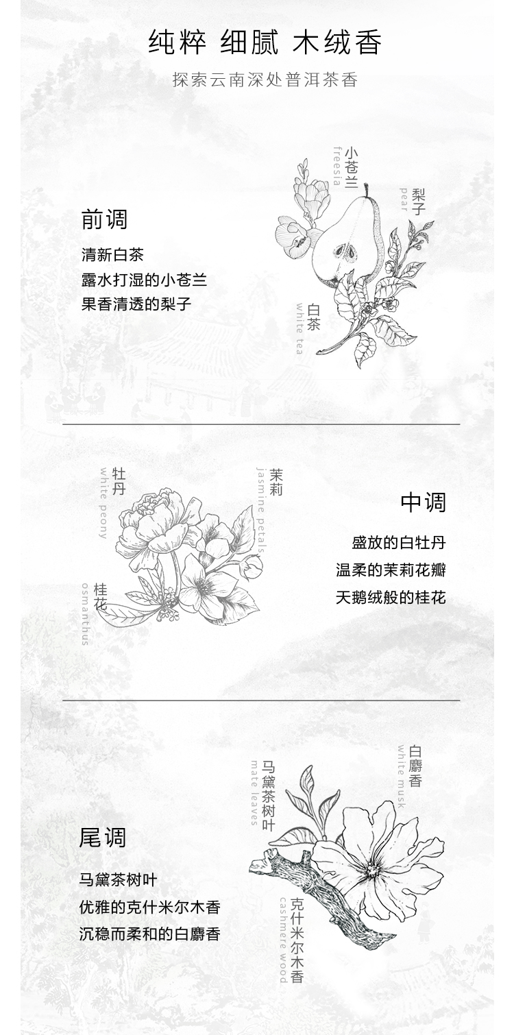 茶灵（CHALING） 香氛 礼物 送礼圣诞节礼物送女生 100ml惠选套装4