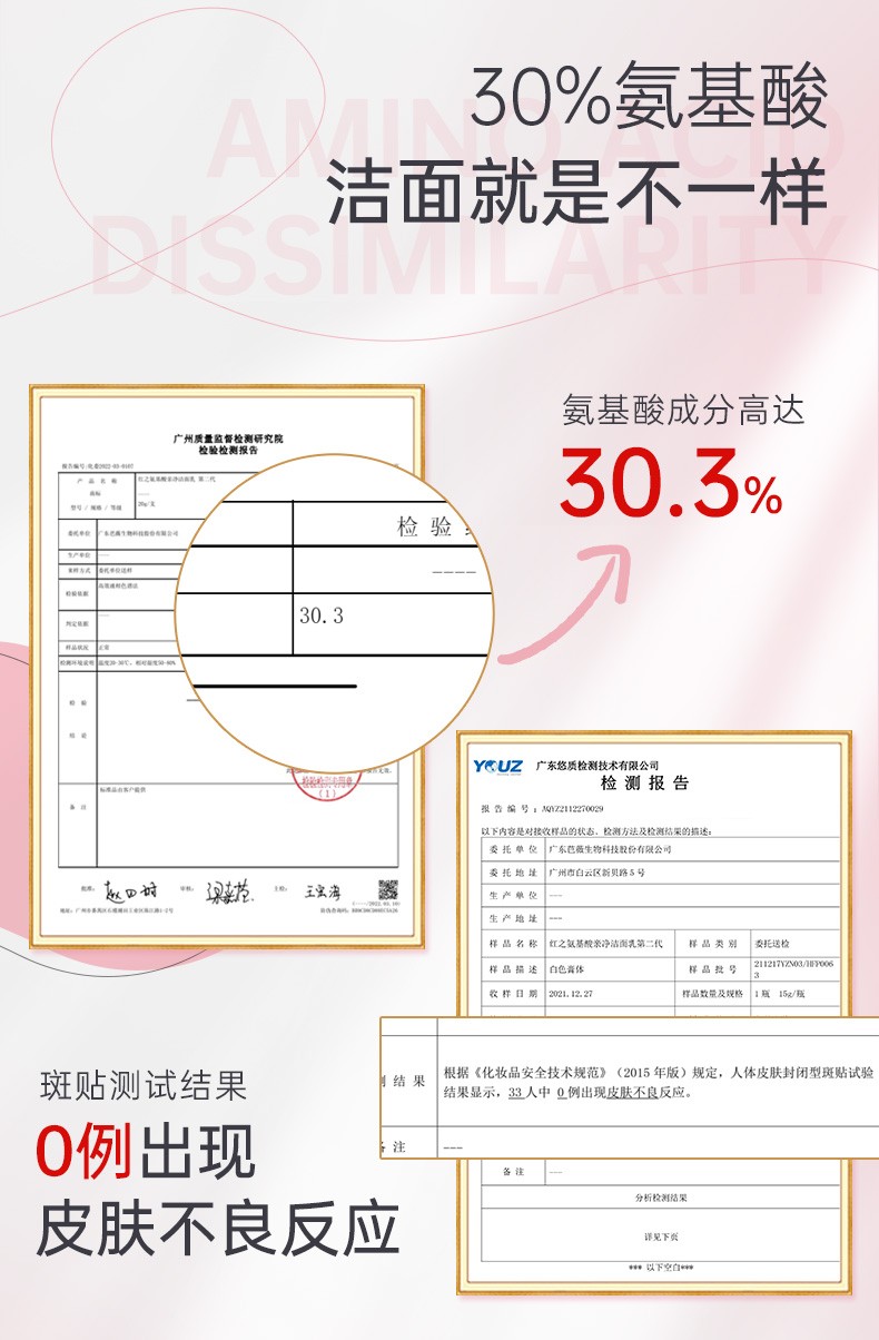 红之小亲净洗面奶氨基酸洁面乳深层清洁控油保湿温和敏感肌男女生可用 洗面奶100g【油皮/混油皮适用】