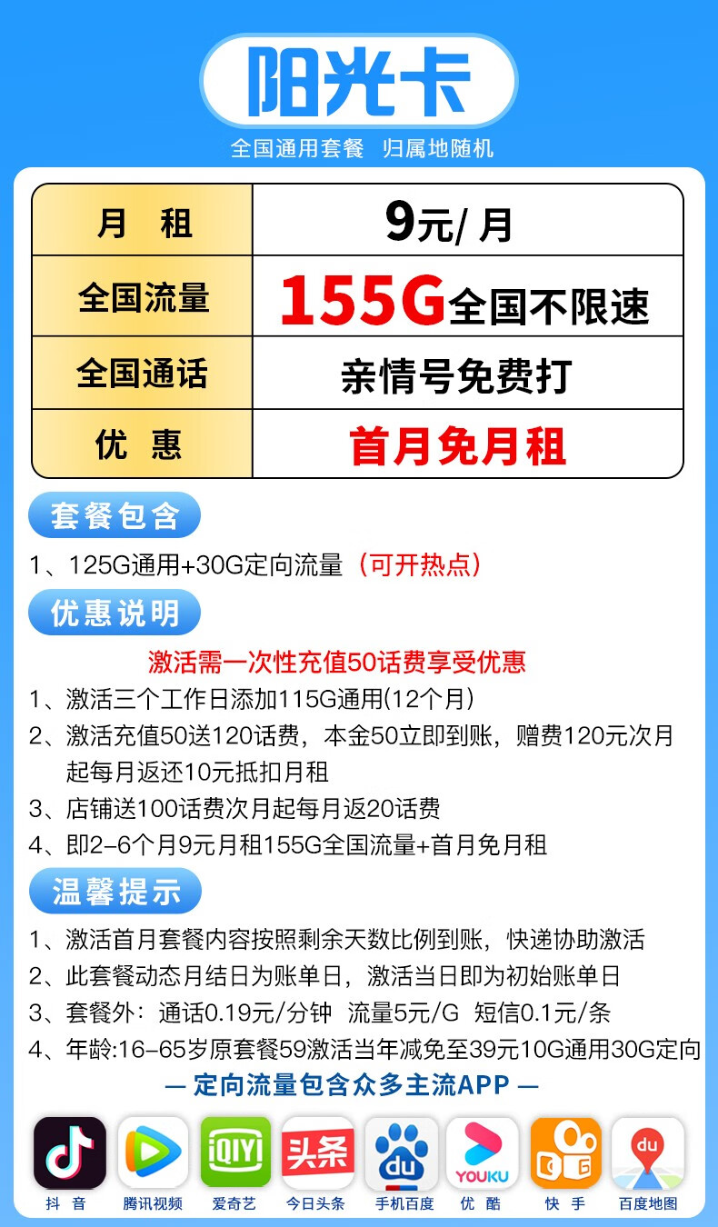 三网手机卡出售