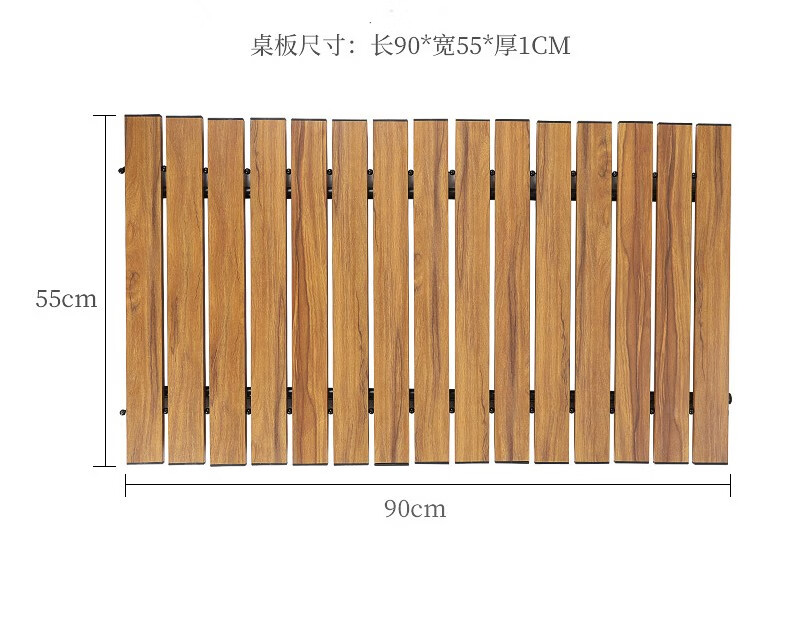 午憩宝户外折叠野餐车露营车营地车便携式野餐长度可调节小拖车四轮手推车买菜推车钓鱼车 【赠铝合金桌板】聚拢款-酷黑色-双刹越野轮