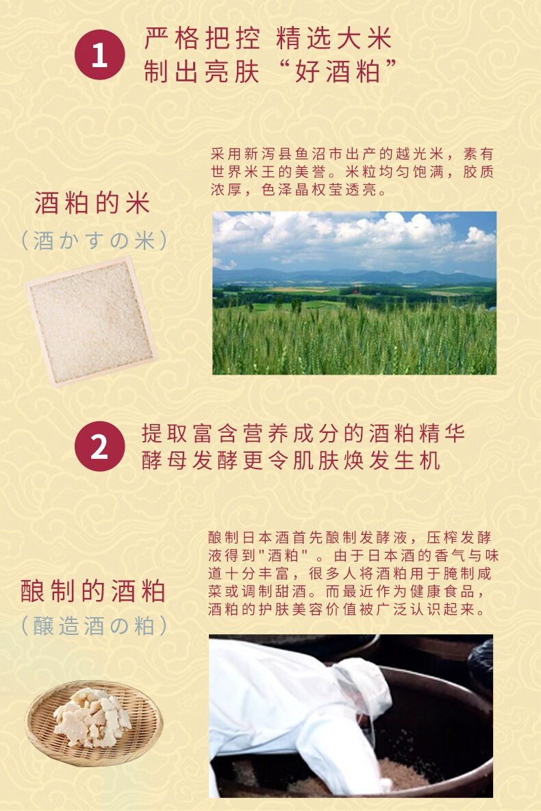 LUERLING 酒粕洗面奶 日本进口 温和清洁补水控油酒糟发酵洁面乳170g装 酒粕洁面乳170g
