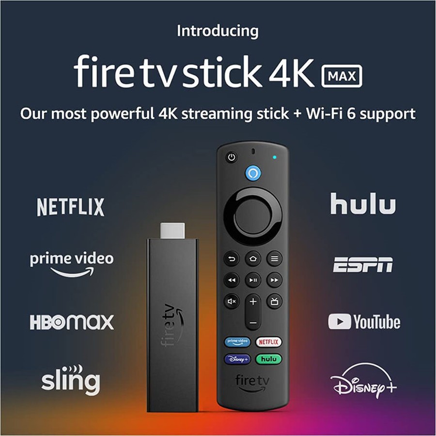 AMAZON 亚马逊Fire TV Stick 4K Max高清流媒体设备2+8GB 21年新款 ...