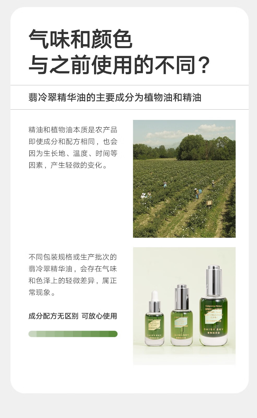 雏菊的天空（DAISY SKY）翡冷翠夜间修护精华油改善闭口舒缓修护面部精华 翡冷翠30ml