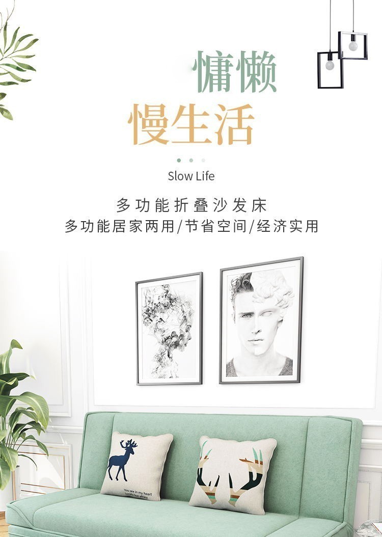 沙发床两用布艺沙发小户型客厅沙发单人双人三人位折叠家用懒人沙发两人家用卧室出租房简约现代多功能小沙发 【浅灰色】 【两人座1.2米】