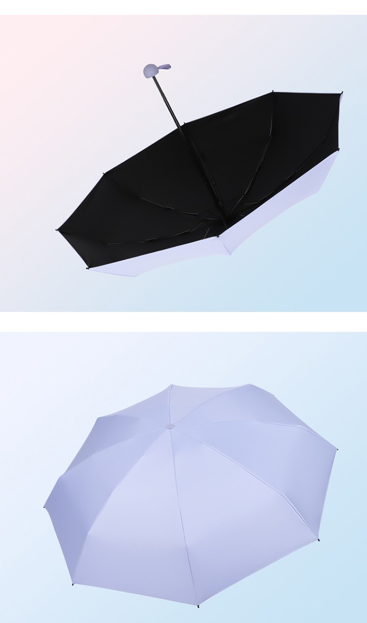 胶囊太阳伞雨伞女折叠防晒黑胶遮阳伞五折太阳伞小巧便袋胶囊伞晴雨两用遮阳防晒伞 薄荷绿 不带伞盒