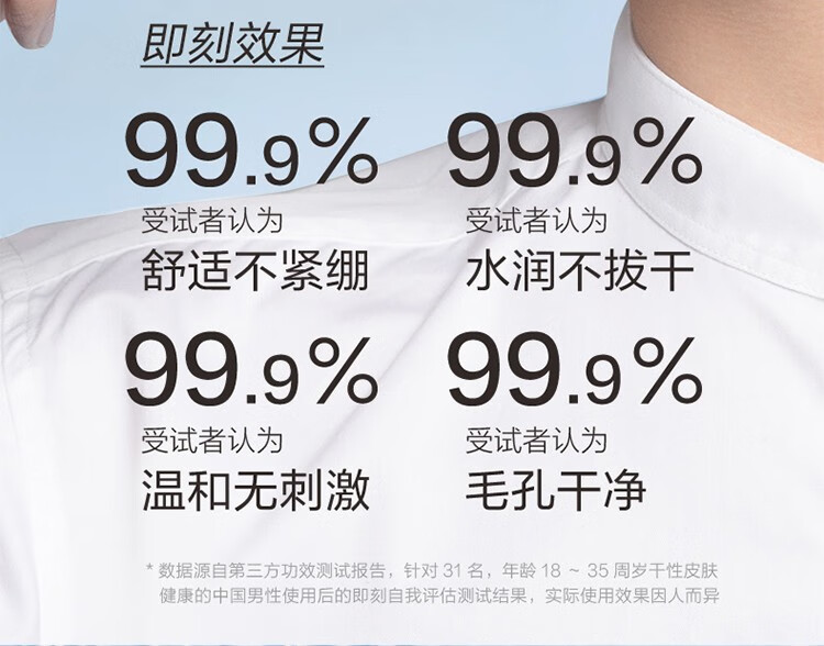 自然堂（CHANDO）喜马拉雅冰川洁面啫喱男士洗面奶深层清洁毛孔洗面乳水润 【温和清爽】洁面啫喱160ml