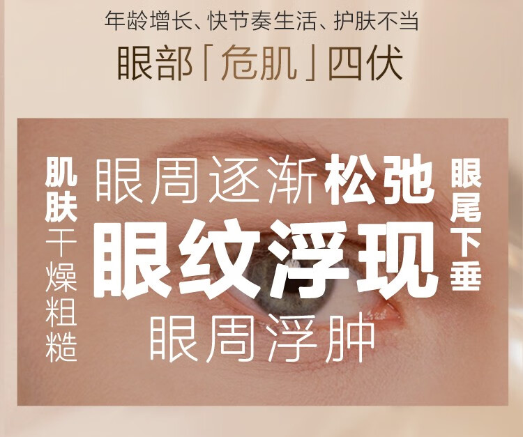 珀莱雅（PROYA）眼霜淡化细纹眼袋补水保湿滋润女护肤品38节礼物 紧致肌密眼霜20g