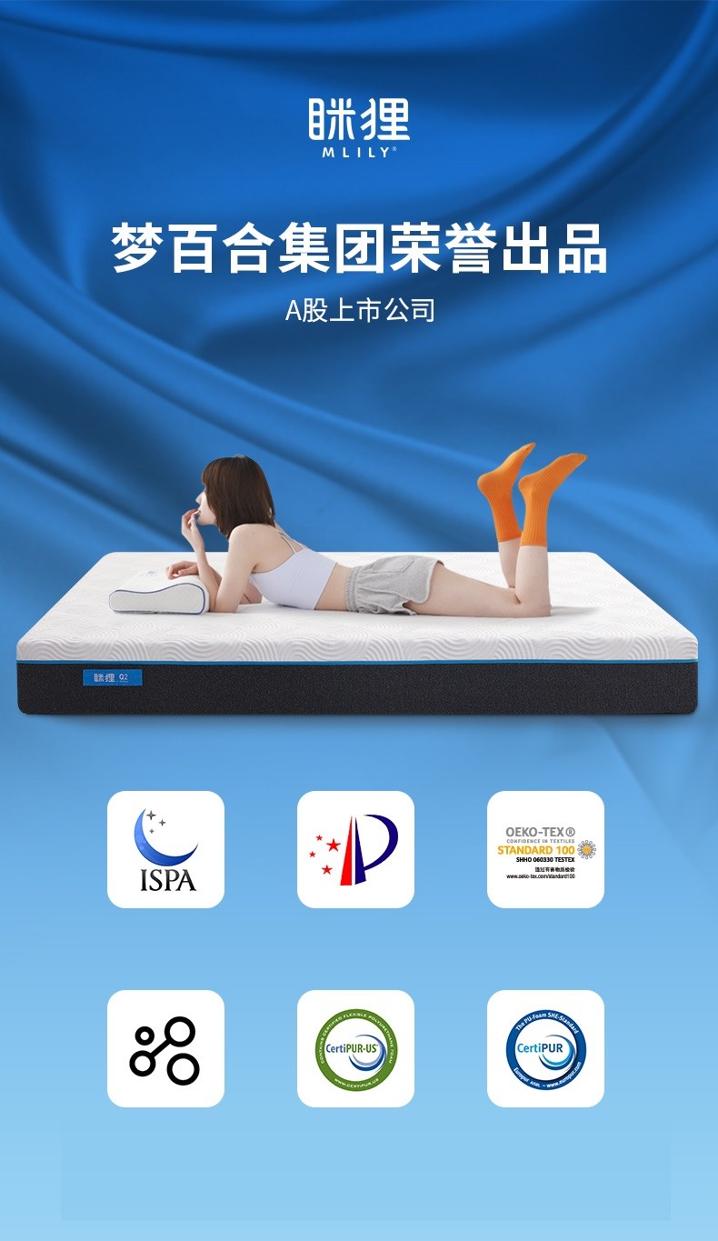 眯狸盒子记忆绵床垫席梦思双人1.8米家用22cm加厚独立弹簧床垫两面可用抗菌软垫 【AAA级抗菌】两面可睡 1800mm*2000mm