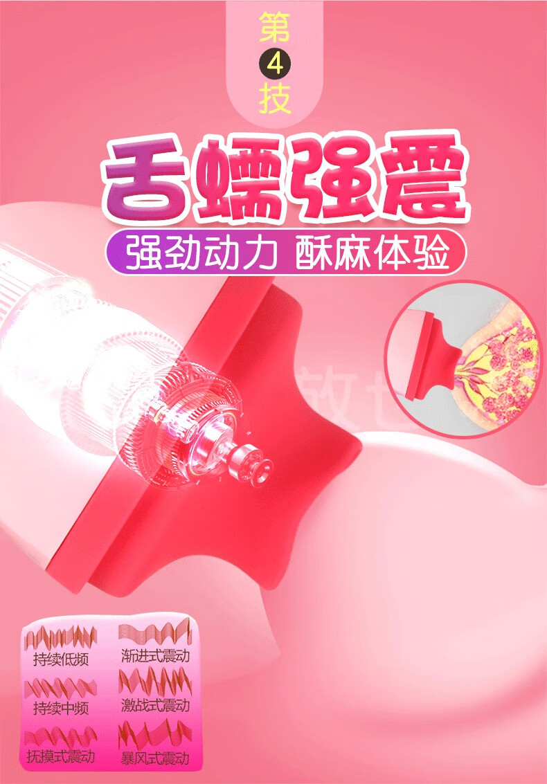 女用自慰器吮吸器成人情趣性用品跳蛋按摩棒女性高潮sm另类玩具 粉色