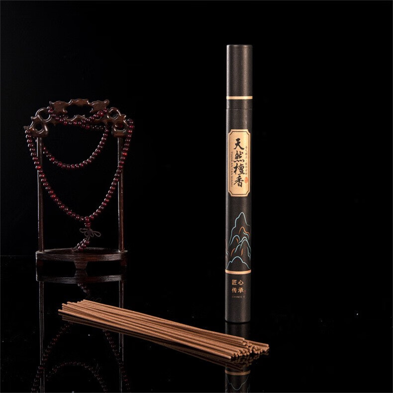 帝达芙美妆工具沉香崖柏老山檀香香恋盒装艾草线香20g线香约40支美妆 香遇七彩盒装【7支】+底座