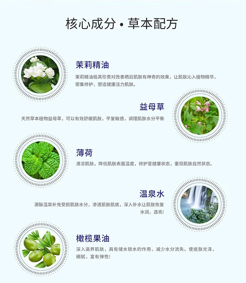 百肤邦晒伤修护膏晒后修护芦荟胶户外运动学生军训皮肤泛红改善脱皮 晒后膏+喷雾 130ml