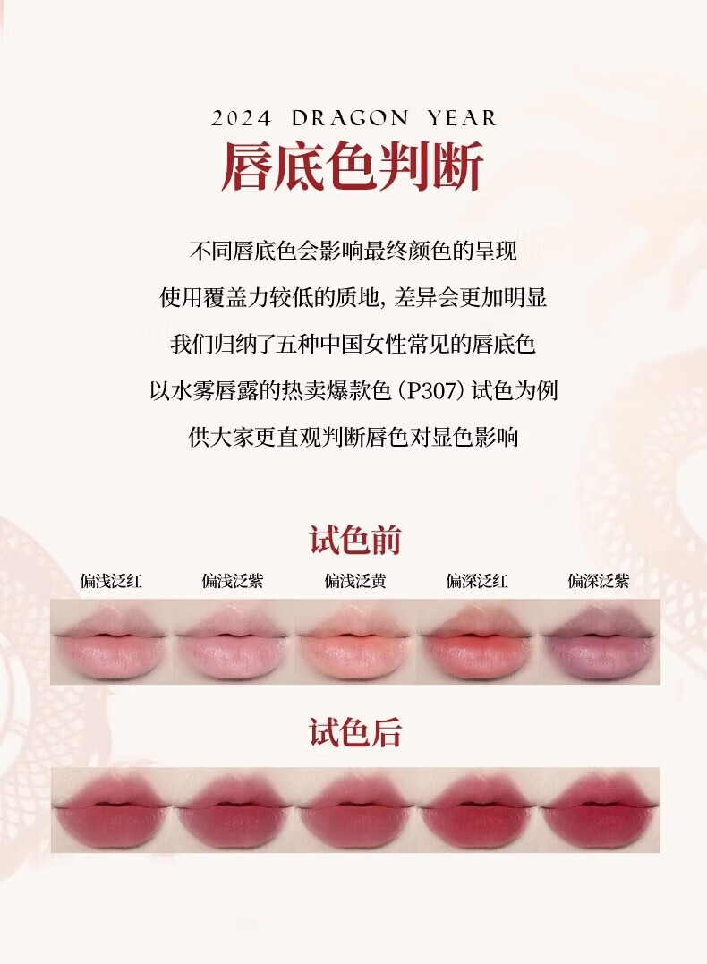 COLORKEY珂拉琪龙年限定唇釉唇露礼盒冰淇淋七夕高甜圣诞唇釉礼盒送女友 龙年限定唇露礼盒6g