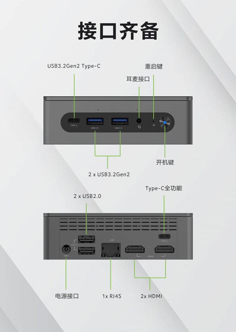 Acer Hummingbird Mini PC i3-N305 4K M2 Interface WiFi6 16G+512G SSD –  Minixpc