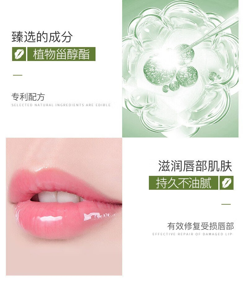 Drve润唇膏女唇膜天然无色无味持久保湿滋润修护防干裂脱皮 1支装