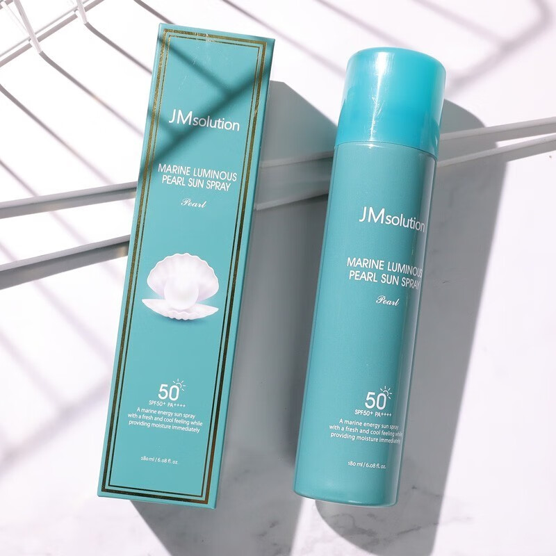 肌司研（JMSOLUTION）珍珠防晒喷雾SPF50+夏季轻薄透明JM防晒户外军训男女 JM珍珠防晒喷雾180ml*2瓶