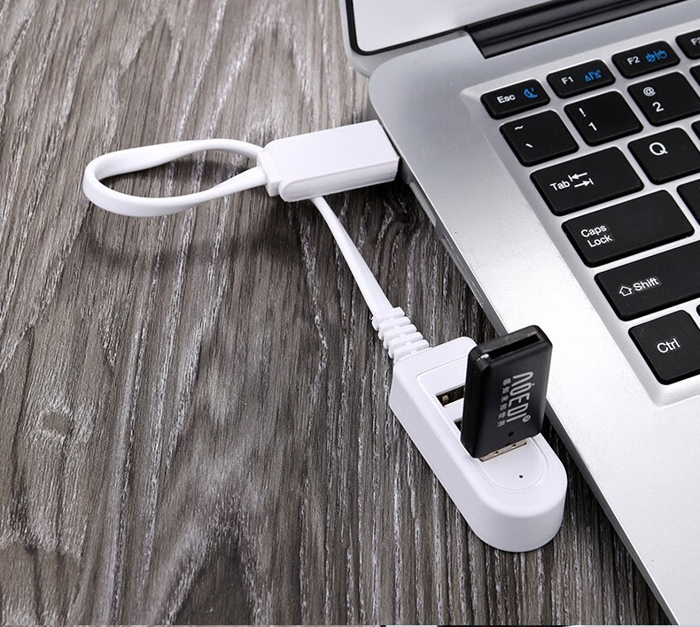 驰顾 USB2.0分线器高速3口数据线USB供电线 笔记本电脑一拖三多接口转换器接头延长线带  USB分线器【一分三】1.2米