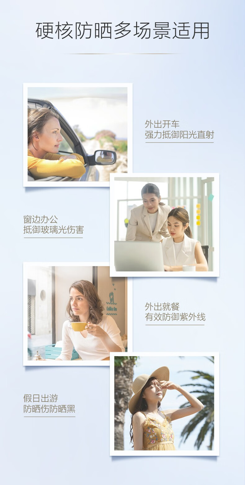 自然堂防晒霜小金伞 高倍隔离妆前防晒乳50+亲肤水润持久防水防汗防光老 亲肤倍呵防晒乳（到手80ml）