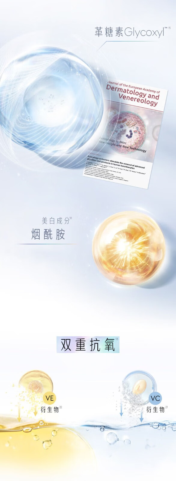 玉兰油（OLAY）乳液女士小白瓶水感透白精华乳补水保湿烟酰胺抗糖美白亮肤护肤品 【到手105ml】美白乳35ml*3