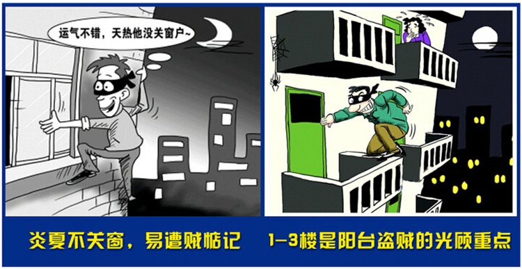 格奥德 防撬免安装窗户卡锁儿童安全移窗锁 塑钢推拉窗防盗限位锁防