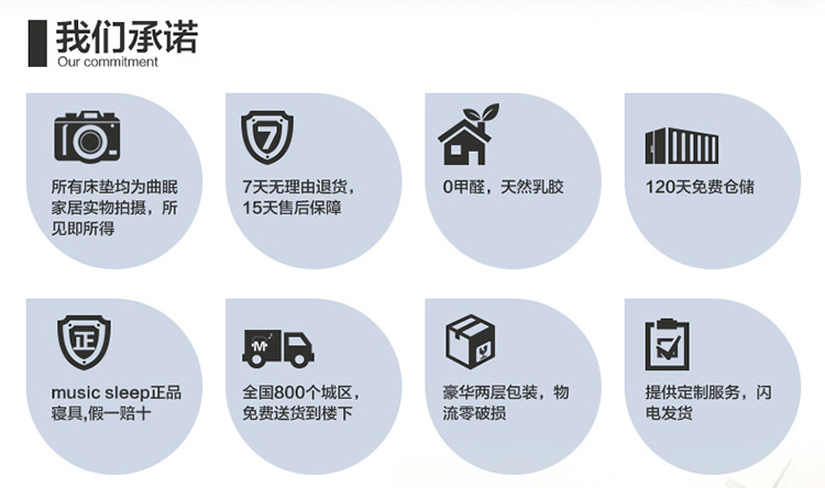 
                                        曲眠 椰棕乳胶床垫 进口斯里兰卡椰棕床垫 棕垫席梦思床垫  软硬可定做 6cm厚(含内外套) 190cm*150cm                