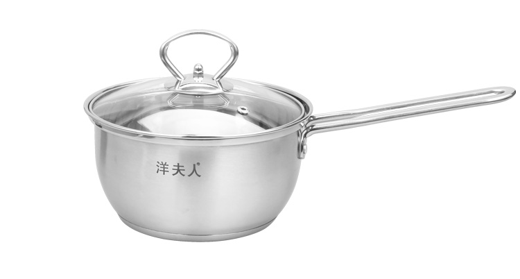 
                                        洋夫人304不锈钢奶锅 面条锅 小汤锅16cm                