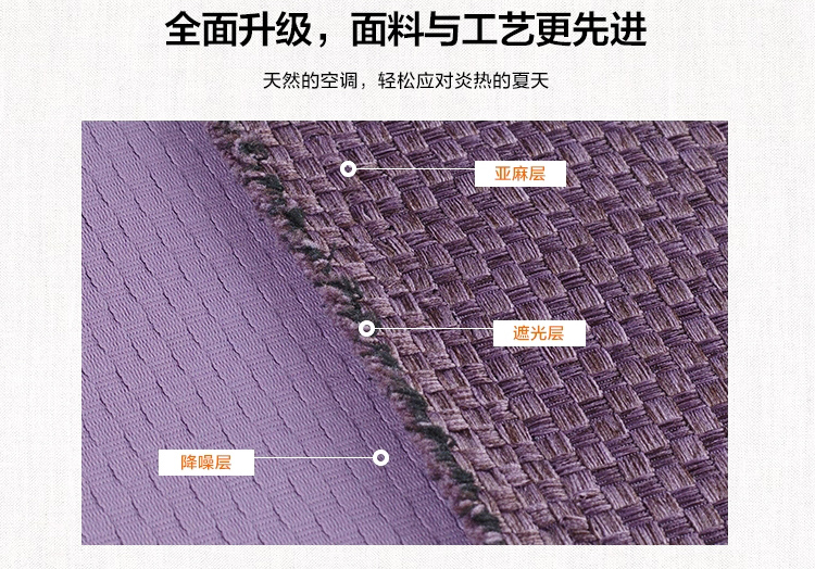 
                                        吉家女神窗帘 简约纯色棉麻亚麻遮光帘成品布帘 1641布-海蓝色 3.5宽*2.7高 挂钩式 1片(可改高)                