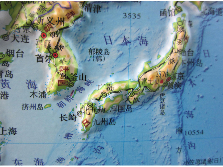 【地形版】2020年 中国地图 1.1*0.8米 立体地势地貌挂图
