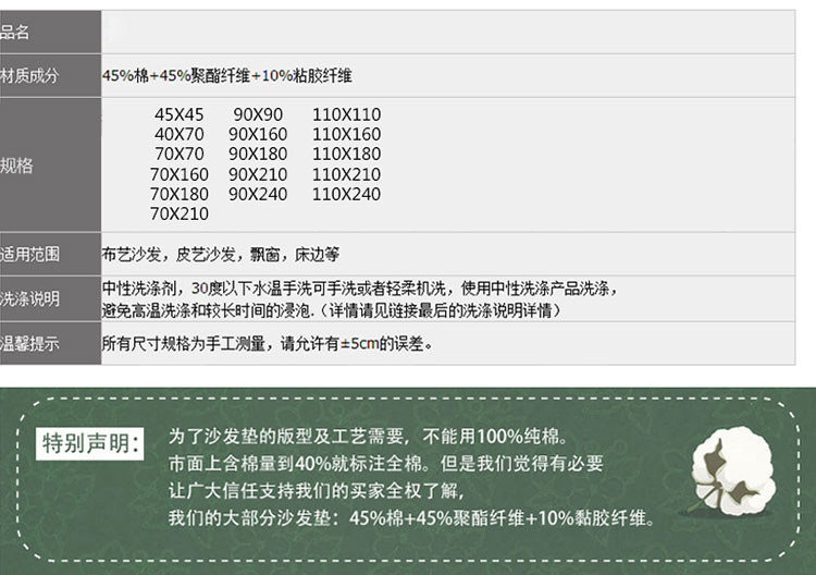
                                                            钿钿屋 棉线沙发垫 加厚坐垫棉麻沙发套 沙发巾 透气沙发罩 欧式蕾丝防滑四季简约全盖布 布拉格广场蓝 70*70                
