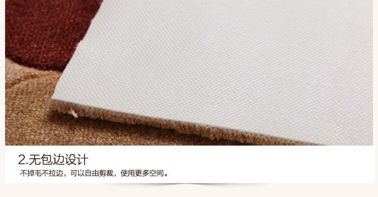 真彩 绒面可剪裁定制走廊吸水地垫玄关门厅脚垫定做进门垫入户门垫 咖啡石头 宽度100长10厘米
