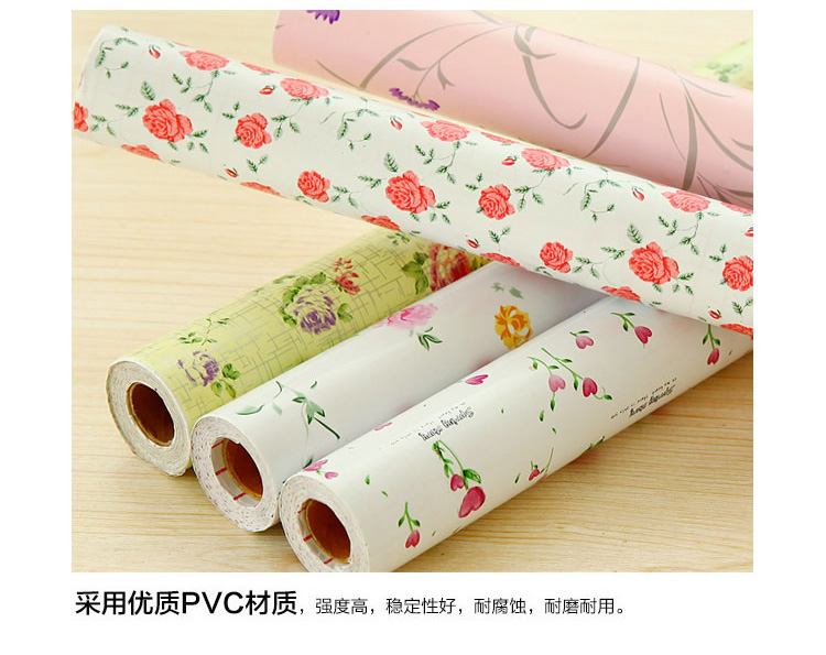 
                                        绿盒子 自粘贴纸防水防潮抽屉垫 厨房防油贴纸可裁剪衣柜防潮垫纸 防油污橱柜垫 颜色随机 5米*4卷                
