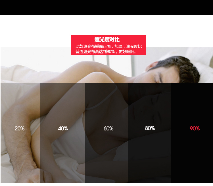 
                                        虎帝环保全遮光窗帘客厅卧室定制成品窗帘遮光帘 5种色彩(请备注您要的色号) 定制每1米宽价格                