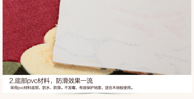 真彩 绒面可剪裁定制走廊吸水地垫玄关门厅脚垫定做进门垫入户门垫 咖啡石头 宽度100长10厘米