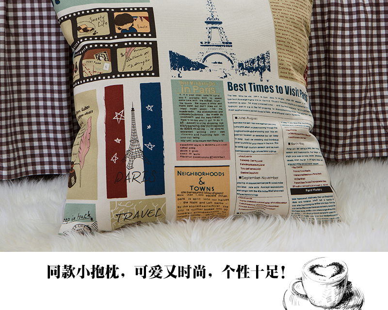
                                        居家爱家纺 活性全棉帆布沙发巾 全盖式沙发套沙发坐垫套装 年轮 190*200cm-单人座沙发套                
