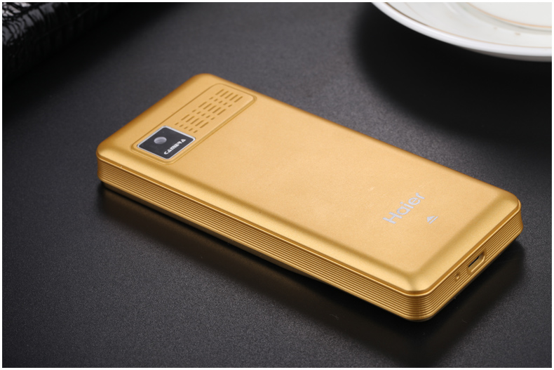 海尔 (Haier) M319 移动/联通2G 老人手机 金色