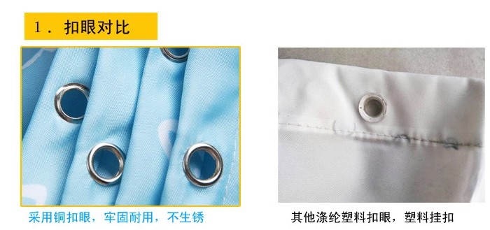 星美澳洲兰 防水防霉加厚卫生间浴帘 涤纶浴帘布 酒店门帘 窗帘挂帘 宽80*高180澳洲蓝色
