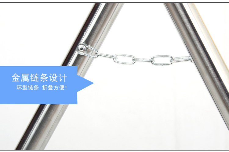 满亿 不锈钢双杆晾衣架   可伸缩折叠晒衣架  室内阳台可移动晒被架 精华款